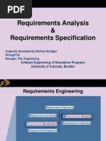 Requirements Analysis & Requirements Specification