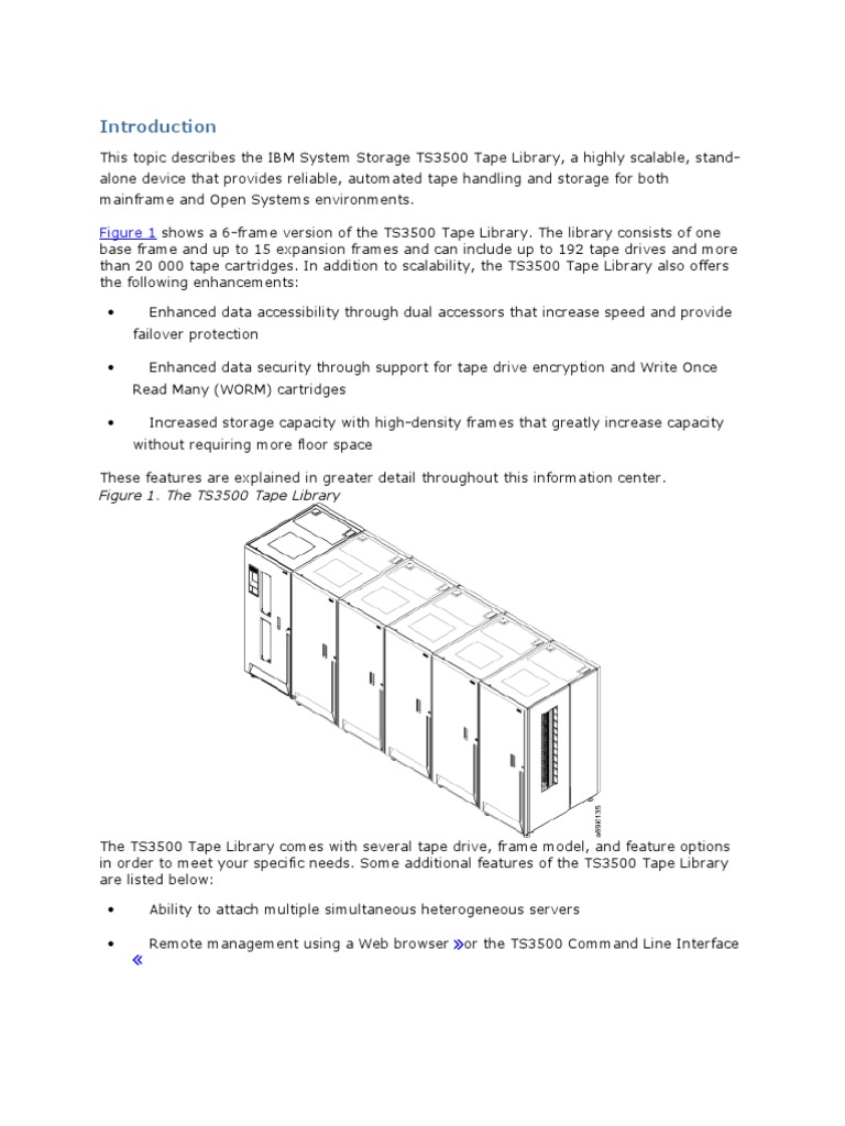 IBM Tape Library PDF Computer Data Computer Architecture