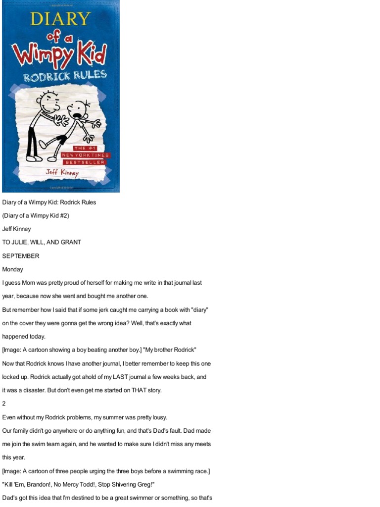 Diary of a Wimpy Kid Rodrick Rules Book - Jeff Kinney