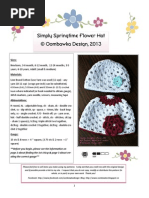 Download Simply Springtime Flower Hat by Oombawka Design SN135846656 doc pdf
