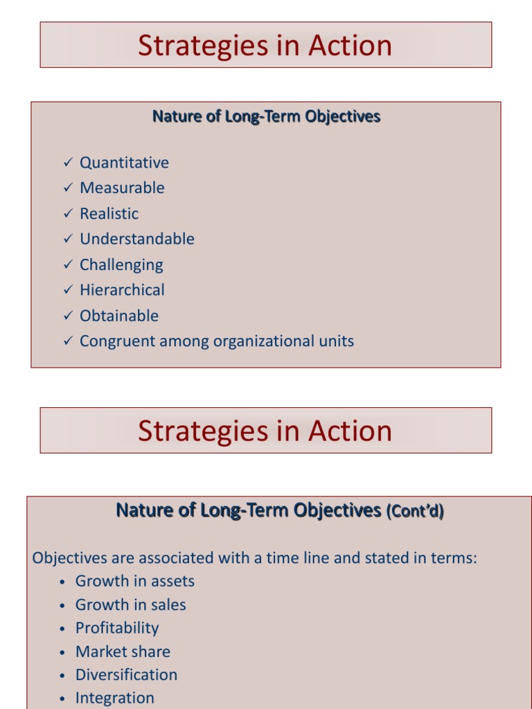 Long-Term Business Strategy Overview | PDF | Strategic Management ...