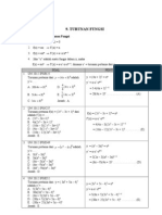 TURUNAN FUNGSI Dalam Matematika