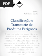 CLASSIFICAÇÃO, TRANSPORTE E ARMAZENAGEM DE PRODUTOS PERIGOSOS.ppt