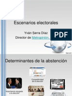 Escenarios electorales 2013