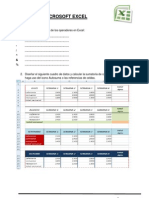 Ejercicios de MS-Excel 2010