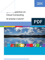 IBM Perspective On Cloud Computing