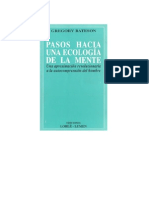 Pasos hacia una ecología de la mente (Metálogos) Gregory Bateson