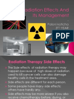 Post Radiation Effects and Its Prevention