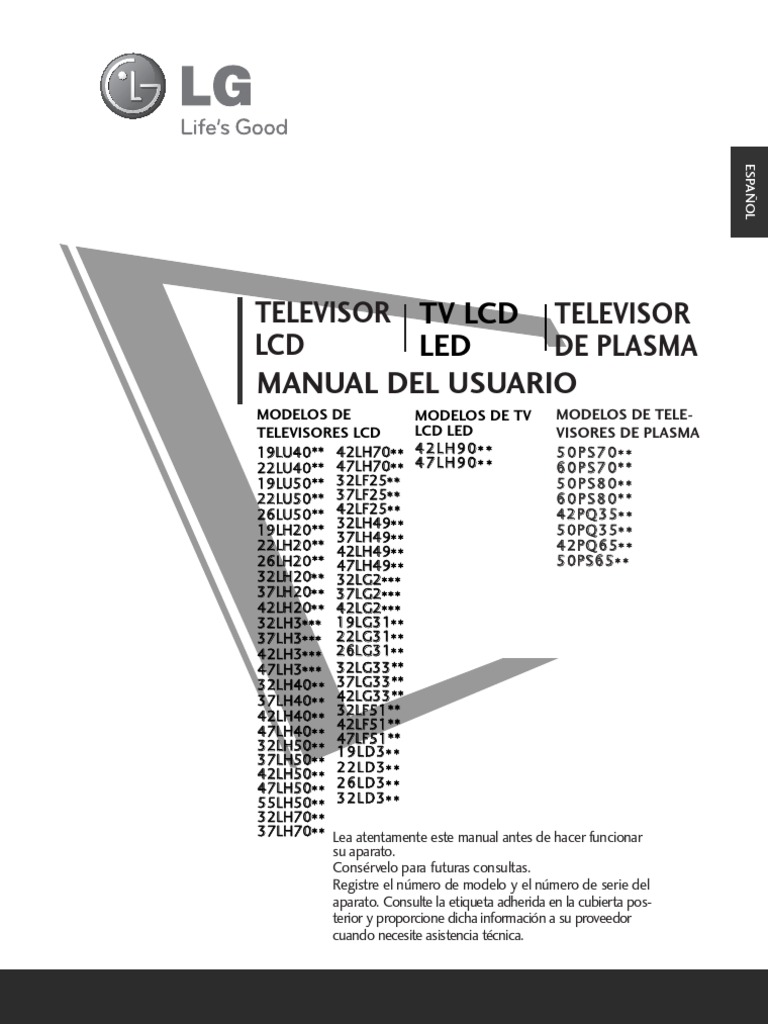 Lg Tv Manual Download