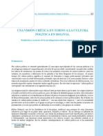 Visión Crítica en Torno A La Política Boliviana