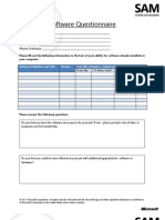 Employee Software Questionnaire