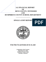 2005 Humphreys County Comptroller Report