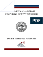 2008 Humphreys County Comptroller Report