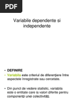 Variabile Dependente Si Independente