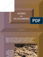 Acidez Vs Alcalinidad (CR)