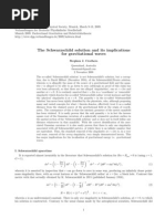 The Schwarzschild solution and its implications for gravitational waves