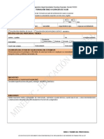 Formulario Unico Valoracion de Salud 2010