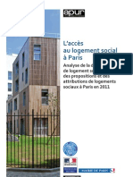 Paris l' accès au logement social 2011