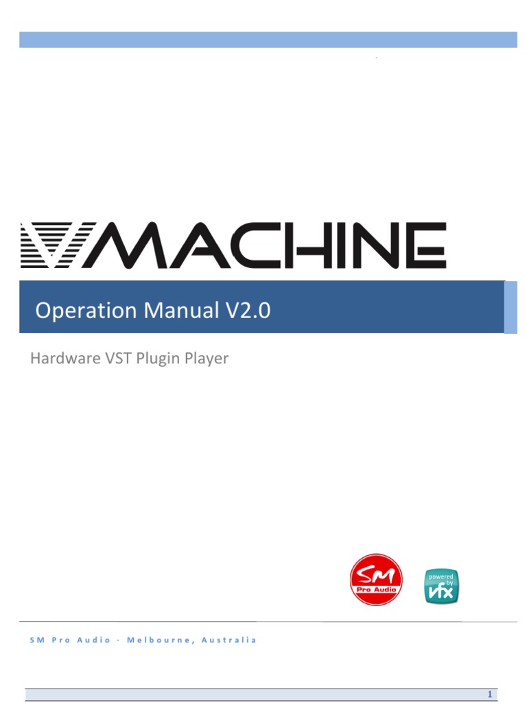 VMachine - Operation - Manual | PDF | Macintosh | Synthesizer