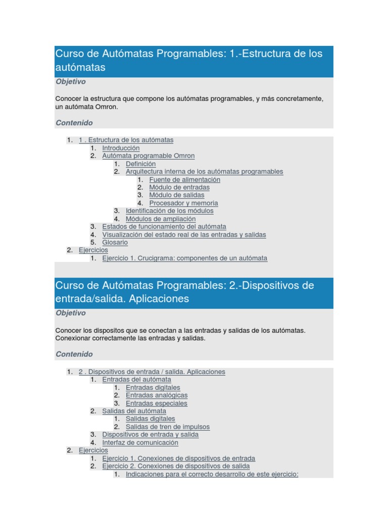 Curso Gratis de Autómatas Programables | PDF | Señal analoga | Relé
