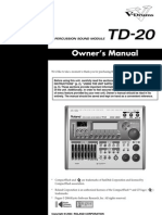 Roland TD-20 Owner's Manual
