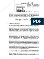 Ley Que Prohibe El Ejercicio de La Ctividad Perquera Extractiva de Recursos Biocuanticos Mediante La Pesca Arrastre