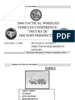 2000 Tactical Wheeled Vehicles Conference - "Trucks 2K" Odcsops Perspective