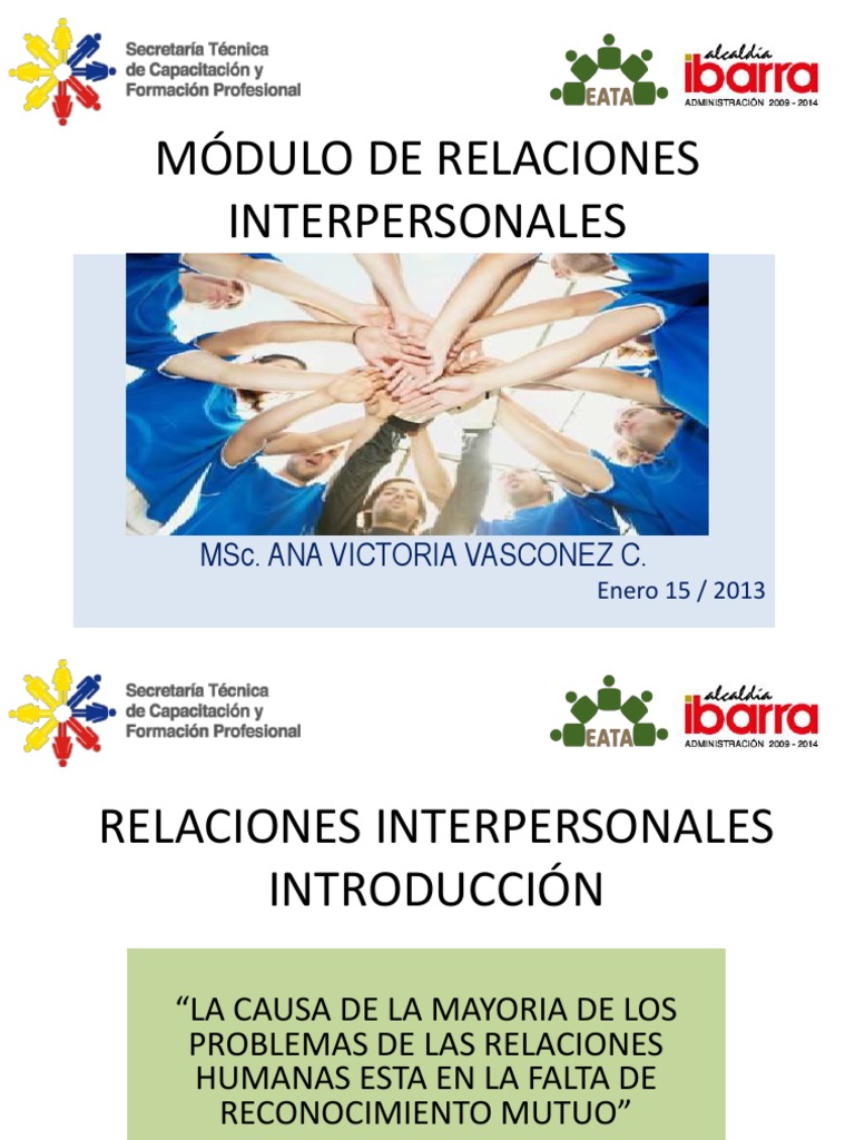 Técnicas de Relaciones Interpersonales | PDF | Inteligencia emocional ...