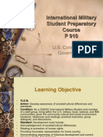 International Military Student Preparatory Course P 910: U.S. Constitution/ Government