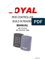 Soyal AR721 User Manual