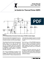 Isolating High Side Switch For Thermal Printer SMPS