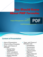What You Should Know About PMP Formulas