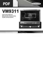 Jensen VM9311 Car Stereo Manual