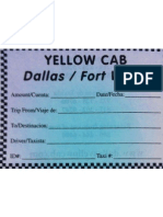 DFW Taxi Receipt