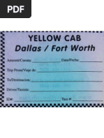 DFW Taxi Receipt