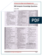 SBI PO Exam 2008 (Morn) Computer Knowledge Questions