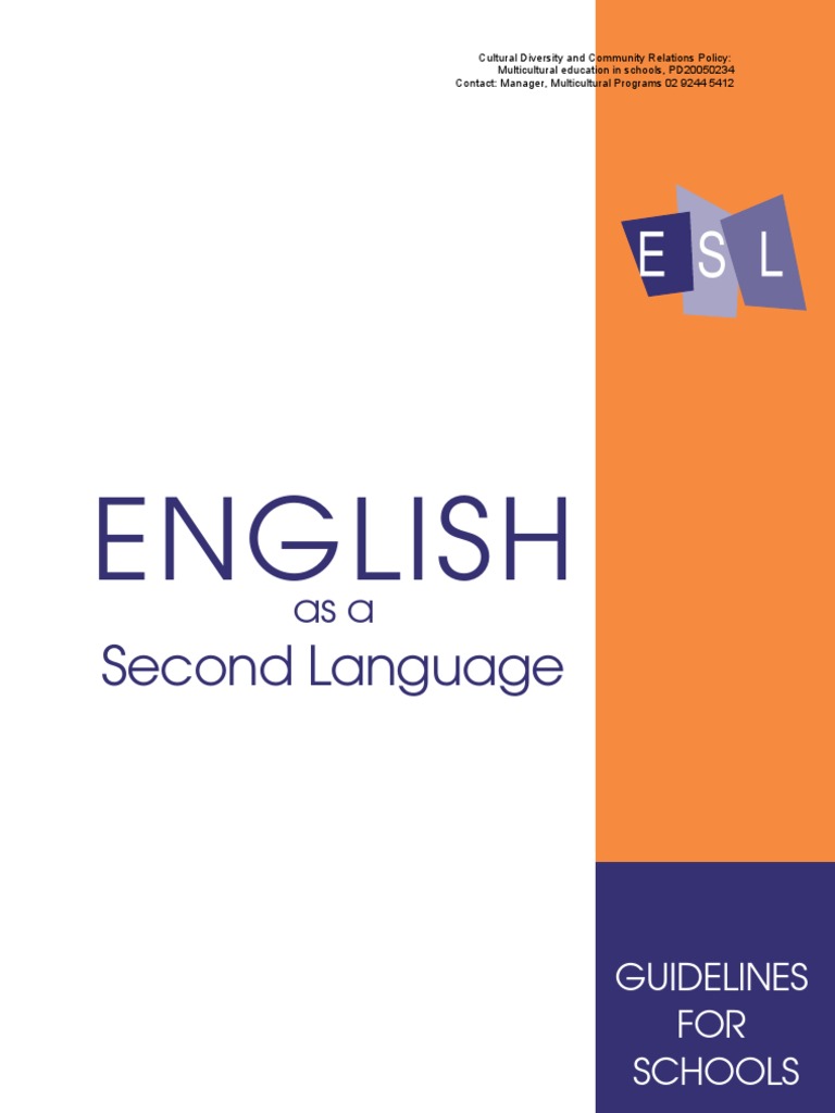 d04 23 ESL Guidelines PDF English As A Second Or Foreign Language