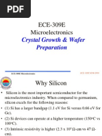 ECE-309E Microelectronics: Crystal Growth & Wafer Preparation