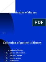 Examination of The Eye