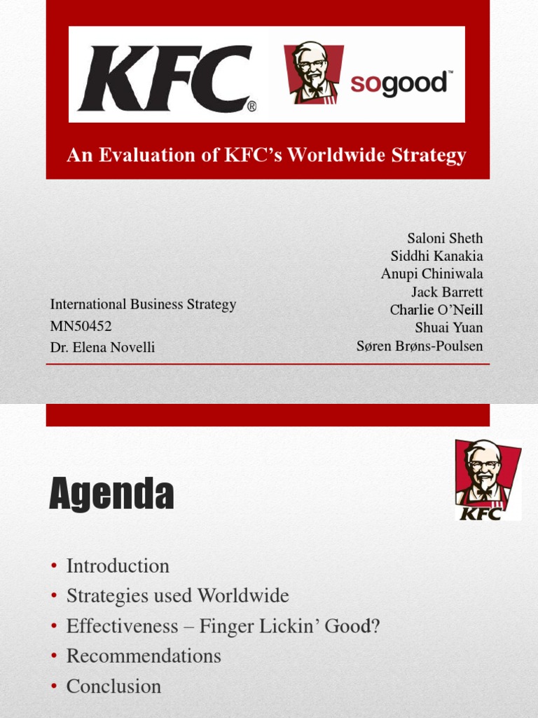 KFC's Global Strategy Evaluation | PDF | Multinational Corporation ...