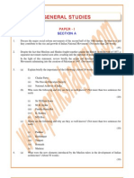 Civil Service - General Studies Main Papers I & II - 1987 - 2008