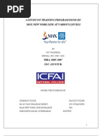 Download Training and Development in Max Newyork Life Insurance by neonradhika SN13595772 doc pdf