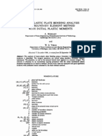 Elasto-plastic Plate Bending Analysis by a Roundary Element Method With Initial Plastic Moments