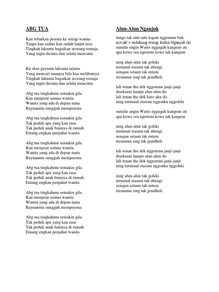 Lirik Lagu Dangdut Tiada Guna Via Vallen Wattpad