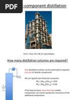 Multi-Component Distillation: Prof. S. Scott, Che 128, Uc Santa Barbara