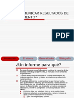 Comunicar Resultados de Un Experimento