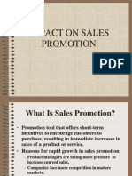 Impact On Sales Promotion
