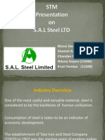 Presentation On SAL Steel LTD