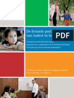 De Formele Positie Van Ouders in Het Onderwijs