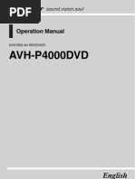 Download Pioneer AVH-P4000DVD Owners Manual by Car Audio Direct SN13597236 doc pdf
